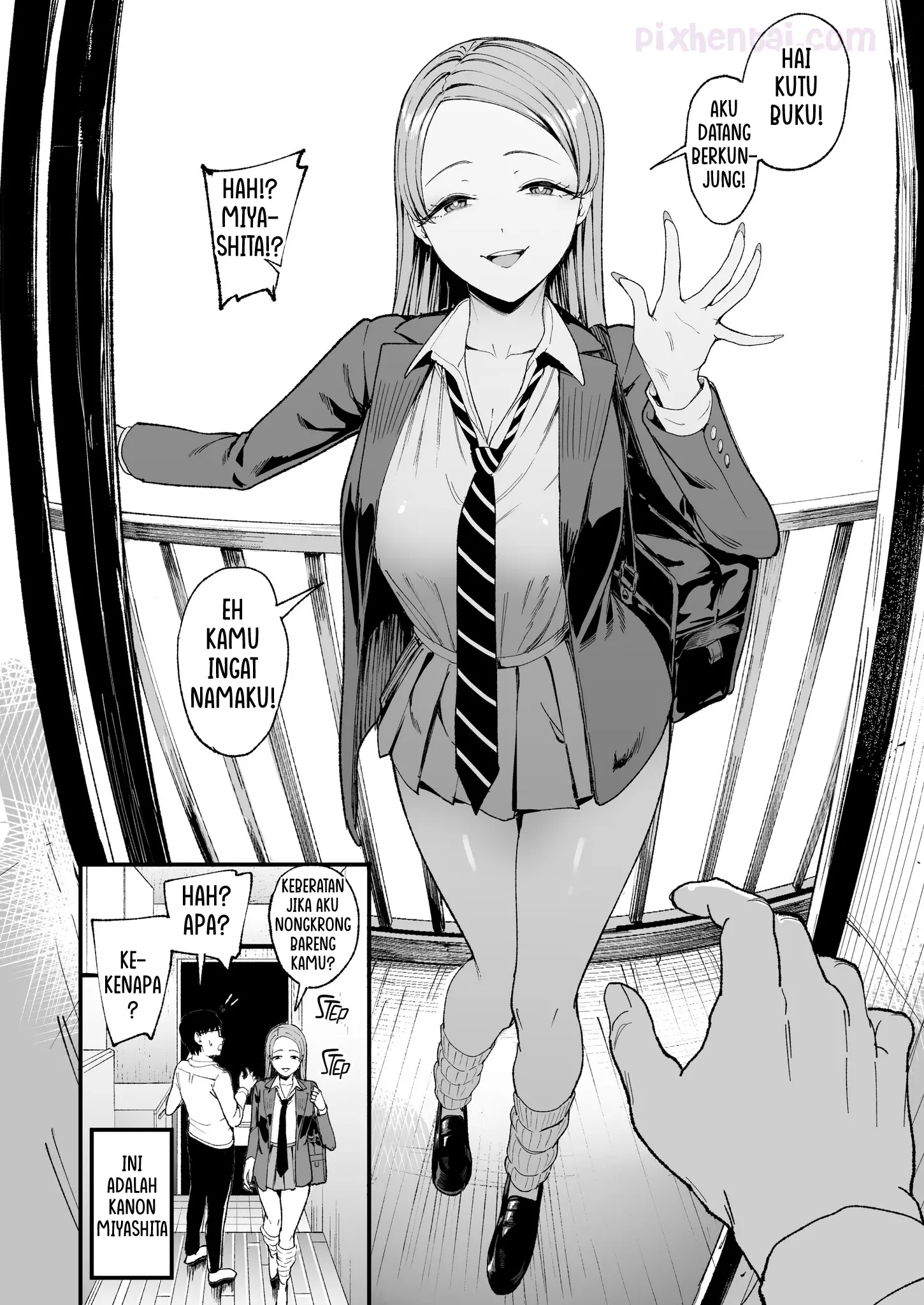 Komik hentai xxx manga sex bokep The Gyaru I Hang Out with Lets Me Use Her Pussy 4 page 9
